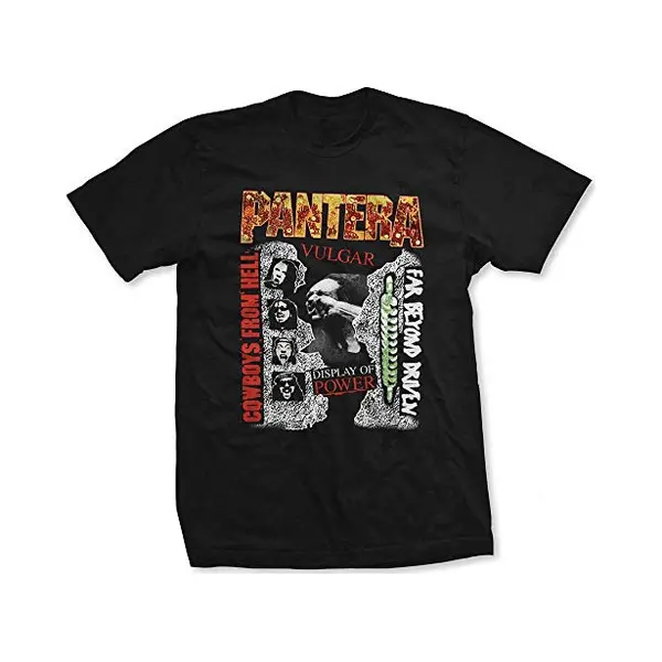 Rock Off Pantera - 3 Albums Heren T-shirt - L - Zwart thumbnail