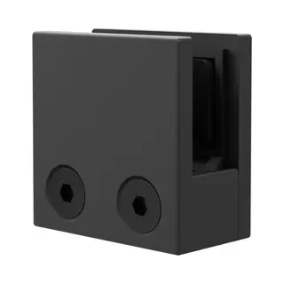 Colore Support Foot/Wall Bracket | Matt Black | Aluminium | 8mm/10mm