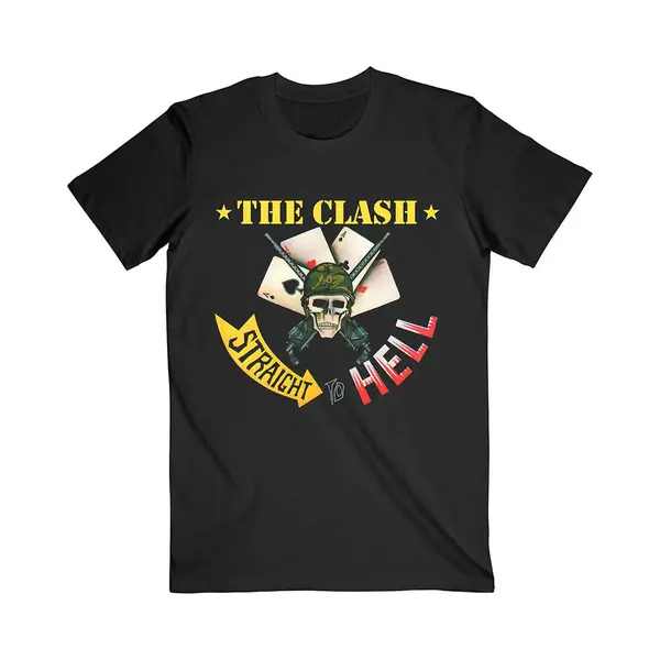 Rock Off The Clash - Straight To Hell Single Heren T-shirt - L - Zwart thumbnail