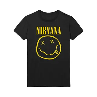 Rock Off Nirvana - Flower Sniffin - T-Shirt Black (Back Print) - Cotton - Size 4XL - Officially Licensed Merch