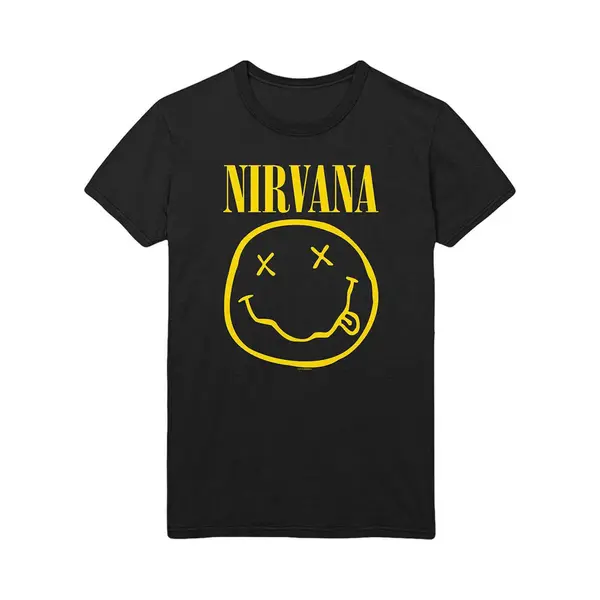 Nirvana T Shirt Flower Sniffin Band Logo Nevermind Nue Offiziell Herren Schwarz Xxxxl thumbnail