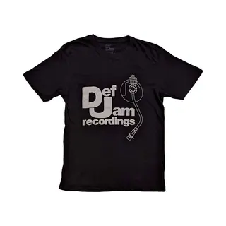 Rock Off Def Jam Recordings - Logo & Stylus Heren T-shirt - L - Zwart