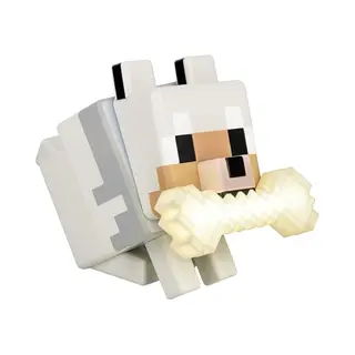 Paladone Minecraft Wolf GloBuddies Officieel Gelicentieerde 3D Led-nachtlamp, Druk Om Van Kleur Te Veranderen, Speelgoederen, Werkt Op Batterijen