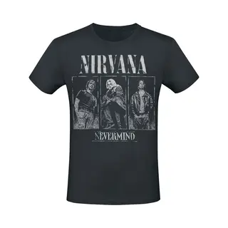 Nirvana Nevermind Photo T-Shirt Schwarz In L