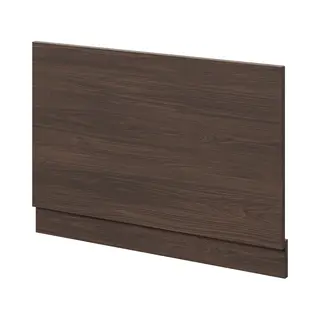 Napoli End Bath Panel With Plinth | Brown Oak | Mdf | 800mm