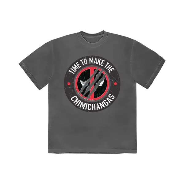 Marvel Deadpool - Chimichanga Heren T-shirt - M - Grijs thumbnail