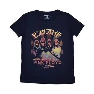 Pink Floyd - Japan Poster Dames T-shirt - S - Donkerblauw