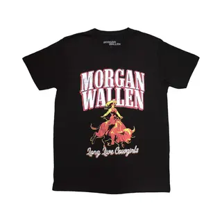 Rock Off Morgan Wallen - Long Live Cowgirls Heren T-shirt - M - Zwart