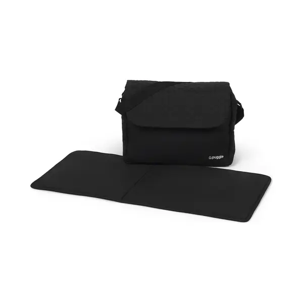 Puggle Honeycomb Changing Bag With Mat - Storm Black thumbnail