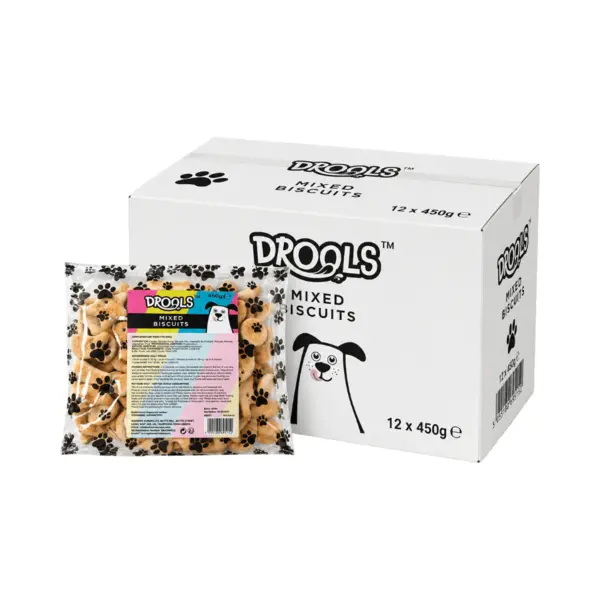 Drools Mixed Biscuits Assorted Crunchy Dog Treat Biscuits 12 X 450g thumbnail