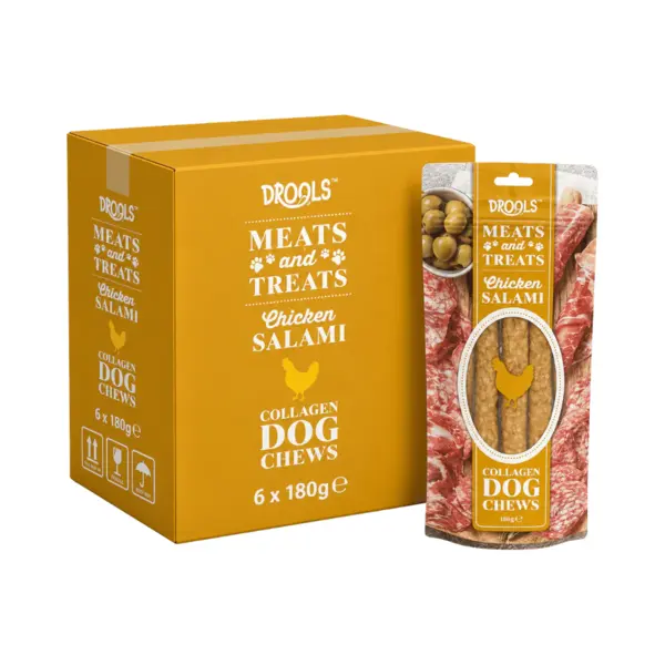 Drools Collagen Chicken Salami Dog Chews 6 X 180g thumbnail