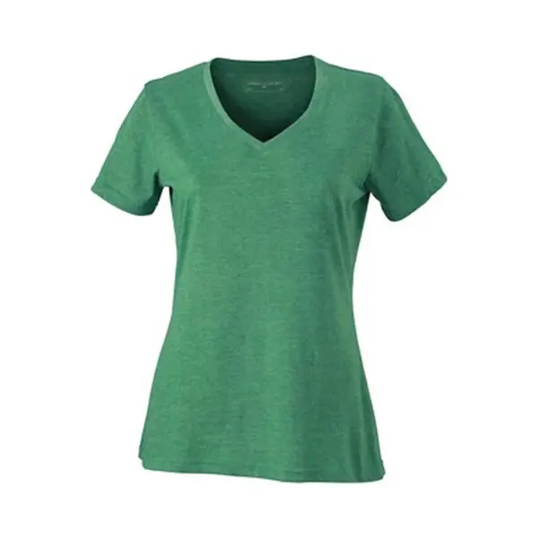 James & Nicholson James And Nicholson Dames/dames Heather T-Shirt (Groene Melange) thumbnail