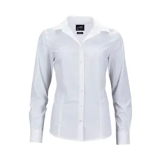 James & Nicholson James And Nicholson Dames/dames Longsleeve Business Shirt (Wit)