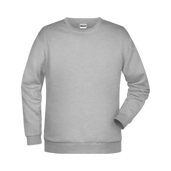 James & Nicholson James And Nicholson Heren Basis Sweatshirt (Grijze Heide) thumbnail