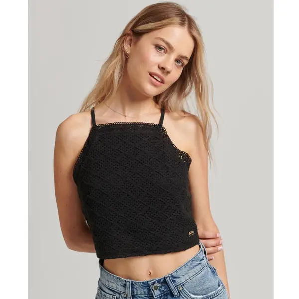 Gehäkelte Kurze Bluse, Frau Superdry Vintage thumbnail