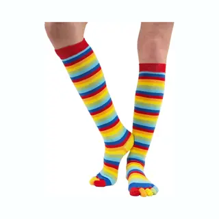 Toetoe Herren, Damen Essential Kniehohe Baumwoll-Zehensocken Aus Atmungsaktiver Baumwolle (1 Paar)