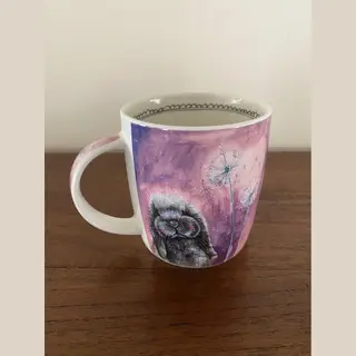 Alex Clark Misty The Rabbit Mug - Wildlife - Original Artwork - Cup For Animal Lovers - Gift Ideas - Perfect For Coffee & Tea - Vegan Friendly -