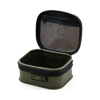 Korda Compac 100, Small Waterproof Tackle Pouch, Eva Material, Clear Lid For Easy Viewing, Durable Zipped Design For Tackle Storage, Compact And