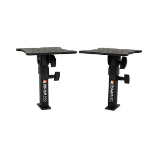 Trojan Pro Monitor Speaker Stands Desk Clamp-On Pair