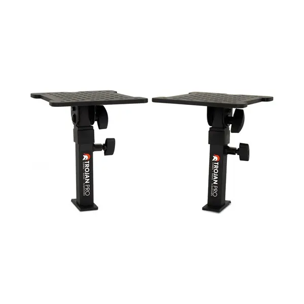 Trojan Pro Monitor Speaker Stands Desk Clamp-On Pair thumbnail