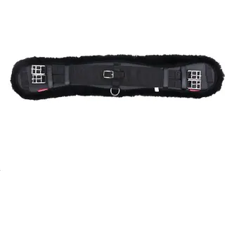 LeMieux Simuwool Integrated Mono Girth Dressage Girths - Black/Black, 65cm