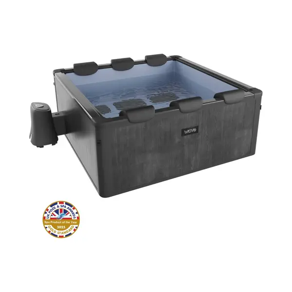 Wave Spas Adriatic 6 Person Black Wood Square Frame Hot Tub - Size, 6 Seater - Wilko thumbnail