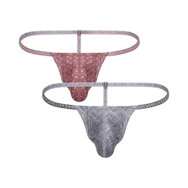 Sukrew G-String Multipack 1x Diamond + 1x Checker - Maat Xl - Heren Ondergoed - String Voor Man - Mannen Thong thumbnail