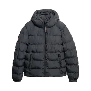 Superdry Für Herren. M5011905A Sportsteppjacke Mit Kapuze Schwarz (Xxl), Lässig, Polyester