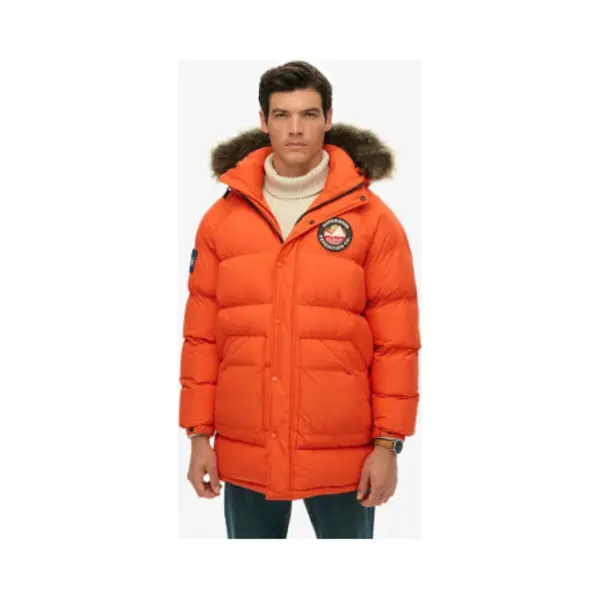 Superdry For Man. M5012208A Parka Long Everest Baffled Orange (Xxl), Casual, Polyester thumbnail