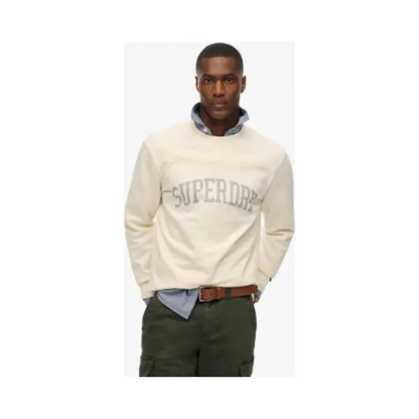 Superdry & Co Sweatshirt 'Athletic Essentials' Smoky Blue / Wolwit thumbnail
