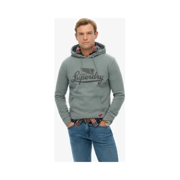 Superdry Für Herren. M2014232A Heritage Brand Sweatshirt Entspannt Blau (M), Lässig, Baumwolle thumbnail