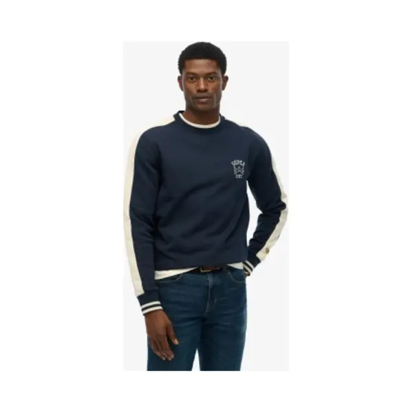 Superdry & Co Sweatshirt 'Athletic Club' Ecru / Marine thumbnail