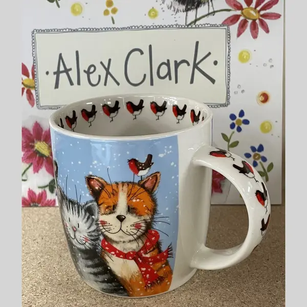 Alex Clark Art Alex Clark Kerst Mok Festive Cats Christmas ~ Katten thumbnail