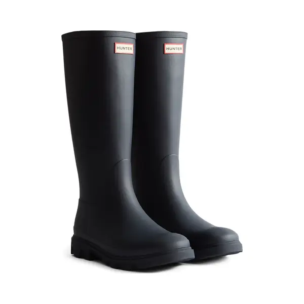 Hunter Downpour Tall Boot Rubber Women's Hunter Navy Wellington Boots thumbnail