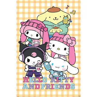 Pyramid International Sanrio (Hello Kitty - Pop) Maxi Poster - Premium Wall Art 90 X 60 Cm - Officieel Gelicentieerd