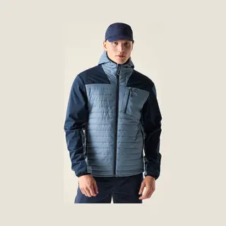 Dare2b, Herren, Outdoorjacken, Mountaineer Softshell (L), Blau, Grau, L