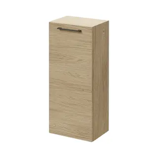 Napoli Wall Mounted Single Door Side Cabinet | Light Oak | Mdf | 350mm
