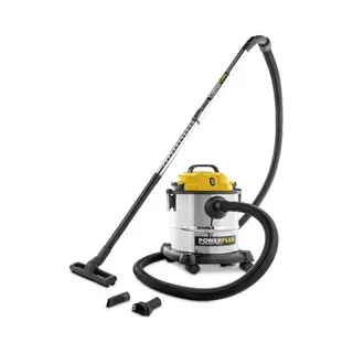 Powerplus POWX3230 - Elektrische Nat- En Droogzuiger - 1200W 20l Tank Met Blaasfunctie - Geel