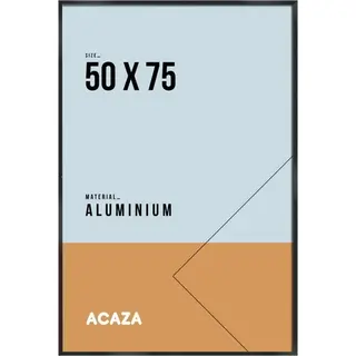 Acaza Fotolijst - Fotokader - Fotolijst 50x75 Cm - Fotokader 50x75 Cm - Aluminium - Zwart
