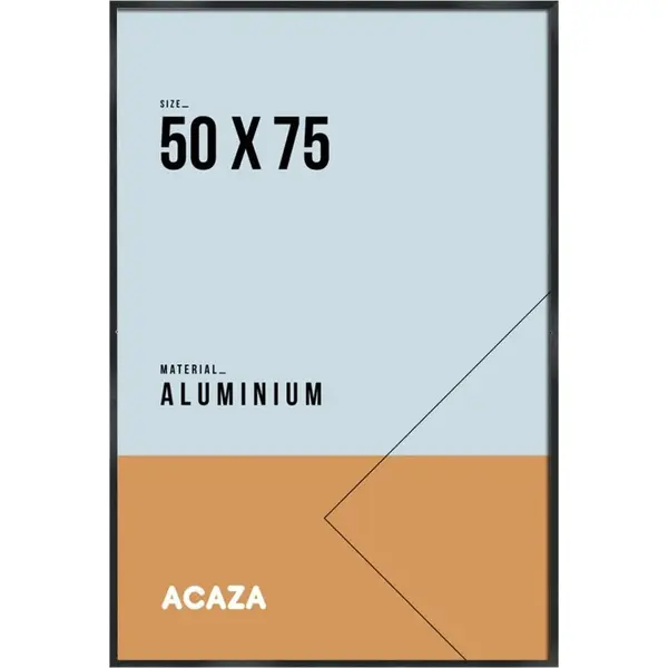Acaza Fotolijst - Fotokader - Fotolijst 50x75 Cm - Fotokader 50x75 Cm - Aluminium - Zwart thumbnail