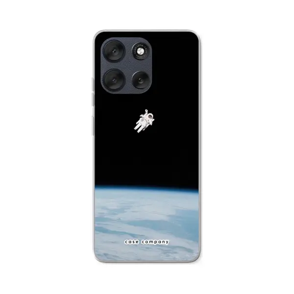 Case Company® - Hoesje Geschikt Voor Motorola Moto G56 Hoesje - Alone In Space - Soft Cover Telefoonhoesje - Bescherming Aan Alle Kanten En thumbnail