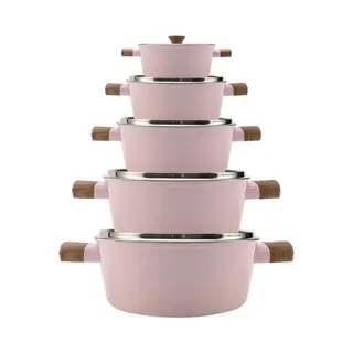 Royal® - Pannenset - 10 Delig - Roestvrijstaal - Glazen
