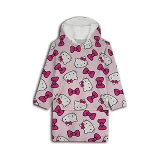 Aymax Hello Kitty Pullover Für Erwachsene, Langärmelig, Oversize, Aus Weichem Flanell, Kapuze Mit Sherpa. Einheitsgröße Für
