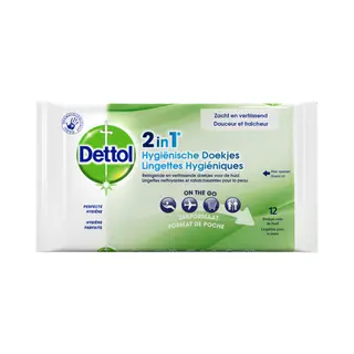 Dettol Hygienische Doekjes 2in1 12 Stuks