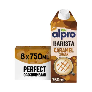 Alpro Barista Caramel - Plantaardige Melk - Geschikt Voor Koffie - Lactosevrij - 8 X 750 Ml