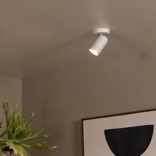 Lucide Punch Wall Spotlight, 1-bulb, White