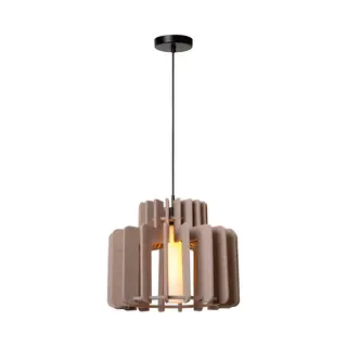 Lucide Rollo - Hanglamp - Ø 40 X 150 Cm - Taupe