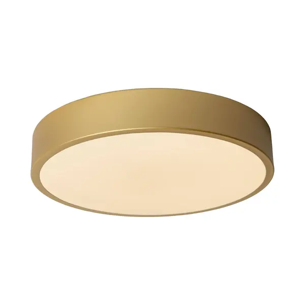 Unar - Deckenleuchte - Ø 30 Cm - Led 3 Stepdim - 1x18w 2700k - Mattes Gold / Messing - Lucide thumbnail