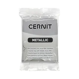 Cernit Modelleerklei Zilver Metallic – Afbakbare Zilveren Klei Voor Modelleren – Elastische Boetseerklei Voor Creatieve Kunstprojecten –