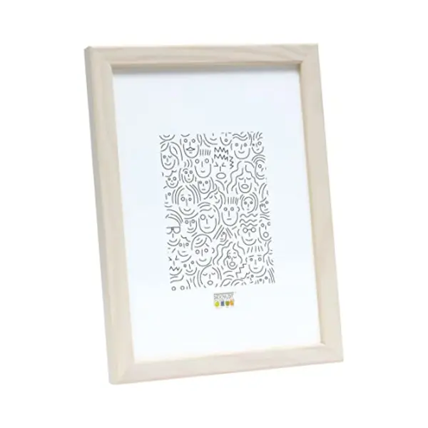 Deknudt Frames Deknudt Rahmen S41Jl1-20.0X28.0 Weiss, Schmale Leiste Aus Holz thumbnail